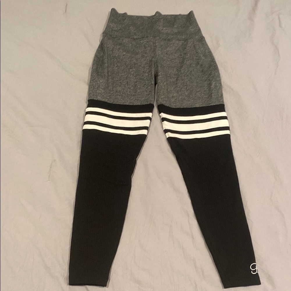Bombshell Sportswear Gray and Black Leggings